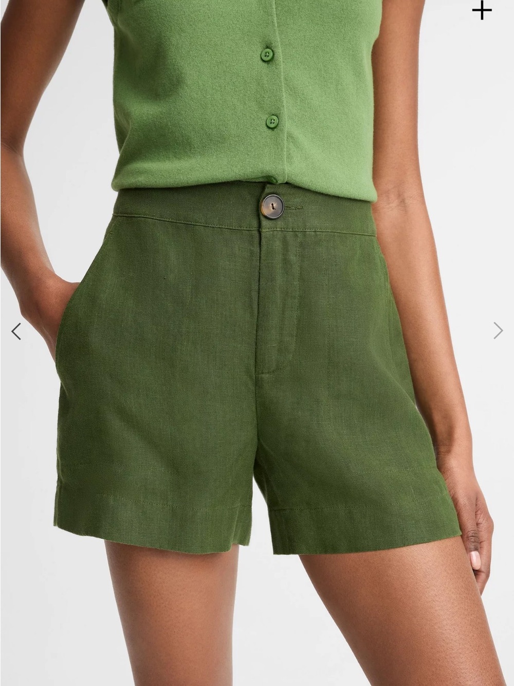 NWOT Vince Hemp Shorts 4 in Herb